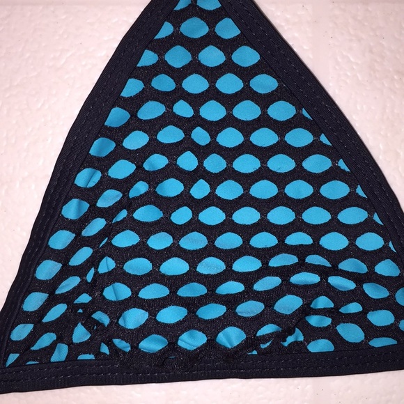 Blue Bikini Top Pink Bikini Bottoms - Picture 2 of 3